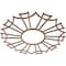 Ekena Millwork Augustus Wood Fretwork Pierced Ceiling Medallion, Walnut, 22"OD x 7 3/4"ID x 1/4"T CMWP22X22X0250AUWA - alternate 5